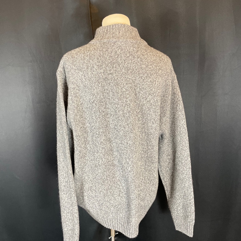 Daniele Blasi gray 1/4 zip wool sweater - Picture 8 of 12